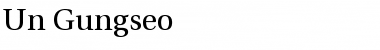 Download UnGungseo Font Download UnGungseo Font