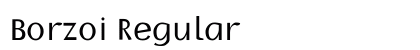 Borzoi Regular Preview