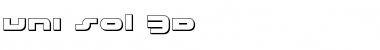 Download uni-sol 3D Font