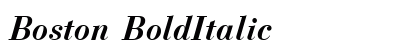 Boston BoldItalic Preview