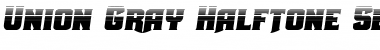 Union Gray Halftone Semi-Italic Font
