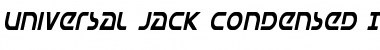 Universal Jack Condensed Italic Font
