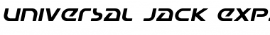 Universal Jack Expanded Italic Font