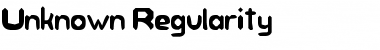 Unknown Regularity Regular Font