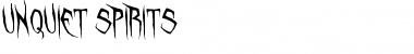 Download Unquiet Spirits Font Download Unquiet Spirits Font