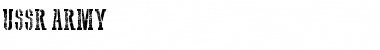 USSR Army Font