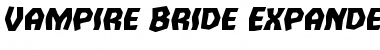 Vampire Bride Expanded Italic Font