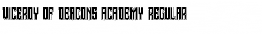 Viceroy of Deacons Academy Font