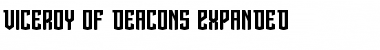 Viceroy of Deacons Expanded Font