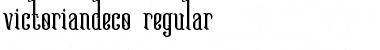 Victoriandeco Regular Font