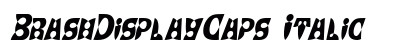 BrashDisplayCaps Italic preview