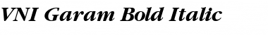 VNI-Garam Bold Italic Font