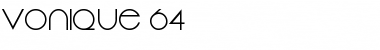 Vonique 64 Regular Font