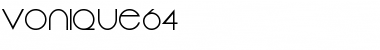 Vonique64 Regular Font