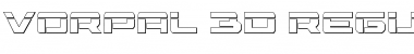 Vorpal 3D Font