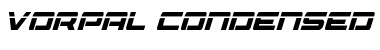 Vorpal Condensed Italic Font