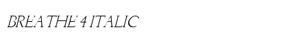 Breathe 4 Italic preview