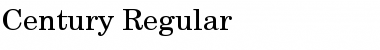 Century Regular Font Century Regular Font