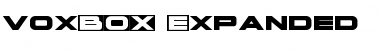 voxBOX Expanded Font