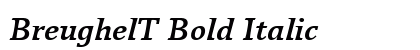 BreughelT Bold Italic Preview