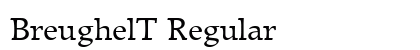 BreughelT Regular Preview