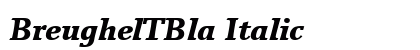 BreughelTBla Italic preview