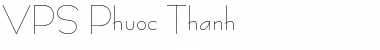 VPS Phuoc Thanh Font