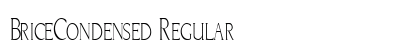 BriceCondensed Regular Preview