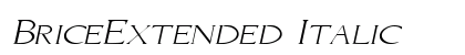 BriceExtended Italic preview