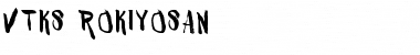 Download VTKS ROKIYOSAN Font Download VTKS ROKIYOSAN Font