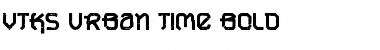 VTKS URBAN TIME bold Font