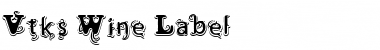 Vtks Wine Label Font