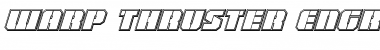 Download Warp Thruster Engraved Italic Font
