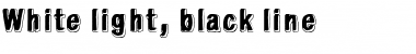 White light, black line Font