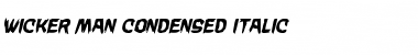 Download Wicker Man Condensed Italic Font