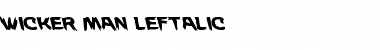 Download Wicker Man Leftalic Font Download Wicker Man Leftalic Font