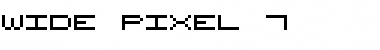 Wide Pixel-7 Font