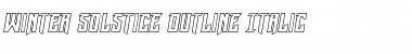 Download Winter Solstice Outline Italic Font