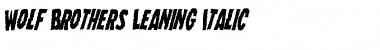 Download Wolf Brothers Leaning Italic Font