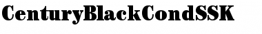 CenturyBlackCondSSK Regular Font