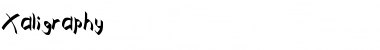 Xaligraphy Regular Font Xaligraphy Regular Font
