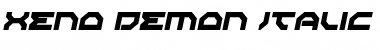 Xeno-Demon Italic Font