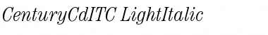 CenturyCdITC Light Italic Font