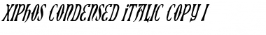 Download Xiphos Condensed Italic Font