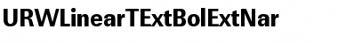 URWLinearTExtBolExtNar Font