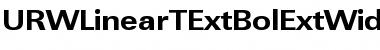 URWLinearTExtBolExtWid Font