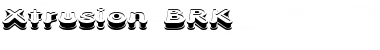Xtrusion BRK Regular Font