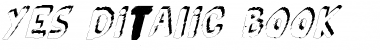 YES_3Ditalic Regular Font