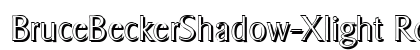 BruceBeckerShadow-Xlight Regular preview