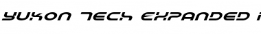 Yukon Tech Expanded Italic Font